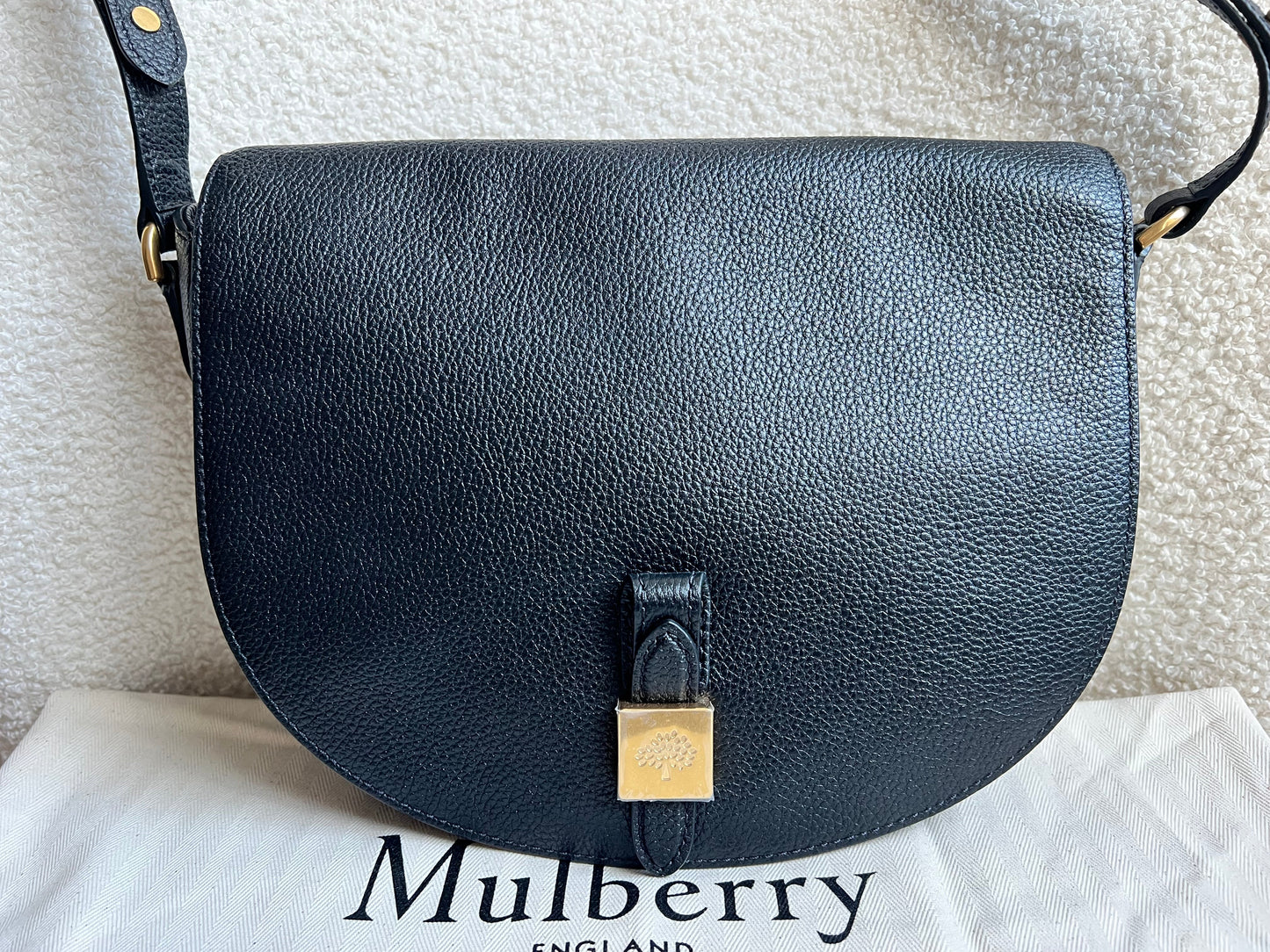 Mulberry Black Tessie Satchel (RRP £650)