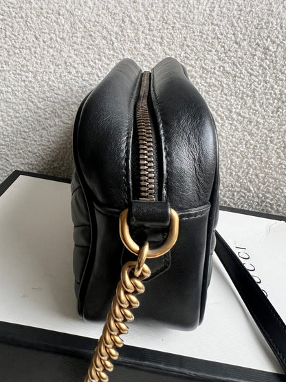Gucci GG Black Marmont Small Shoulder Bag (RRP £1440)