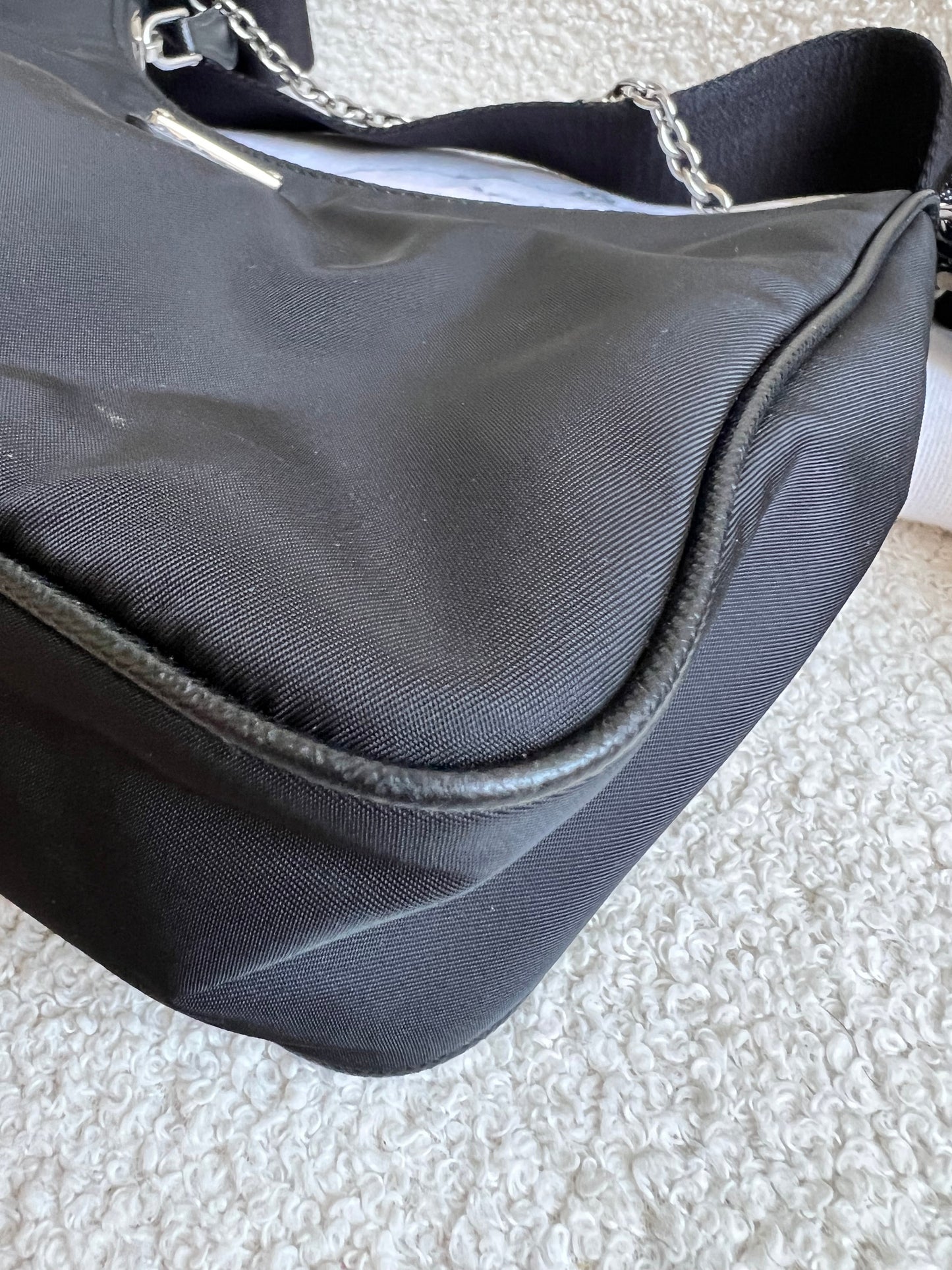 Prada Re-edition Black Nylon Shoulder Bag (RRP £1,500)