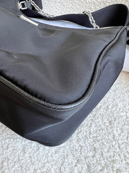 Prada Re-edition Black Nylon Shoulder Bag (RRP £1,500)