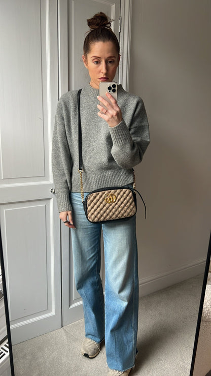 Gucci GG Marmont Canvas Small Shoulder Bag