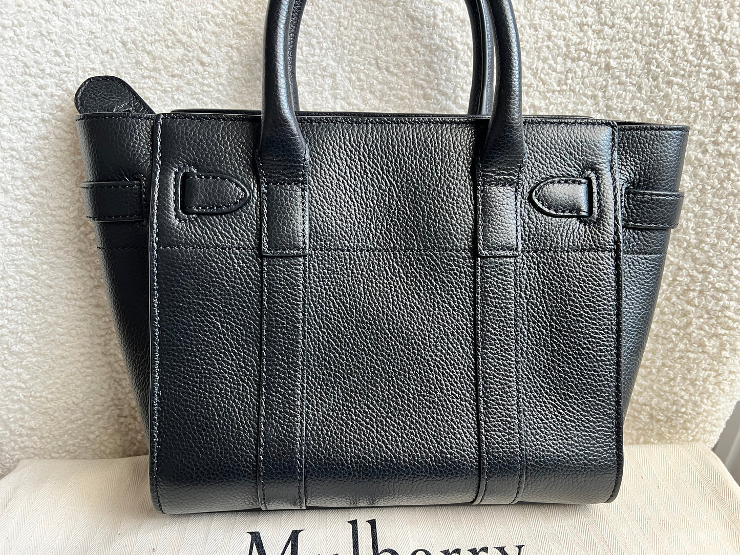 Mulberry Black Mini Zipped Bayswater (RRP £1095)