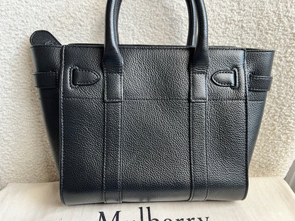 Mulberry Black Mini Zipped Bayswater (RRP £1095)
