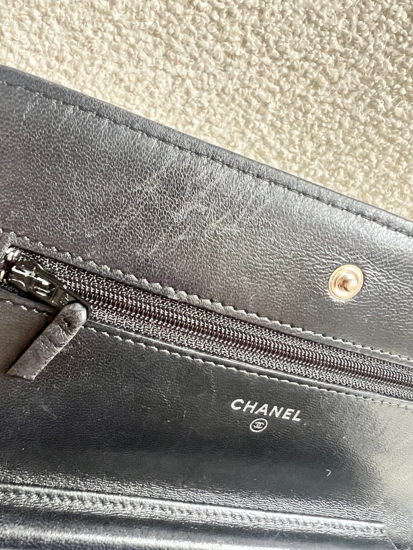 Chanel Wallet on Chain in Black Lambskin Silver Hardware (RRP £2,820)