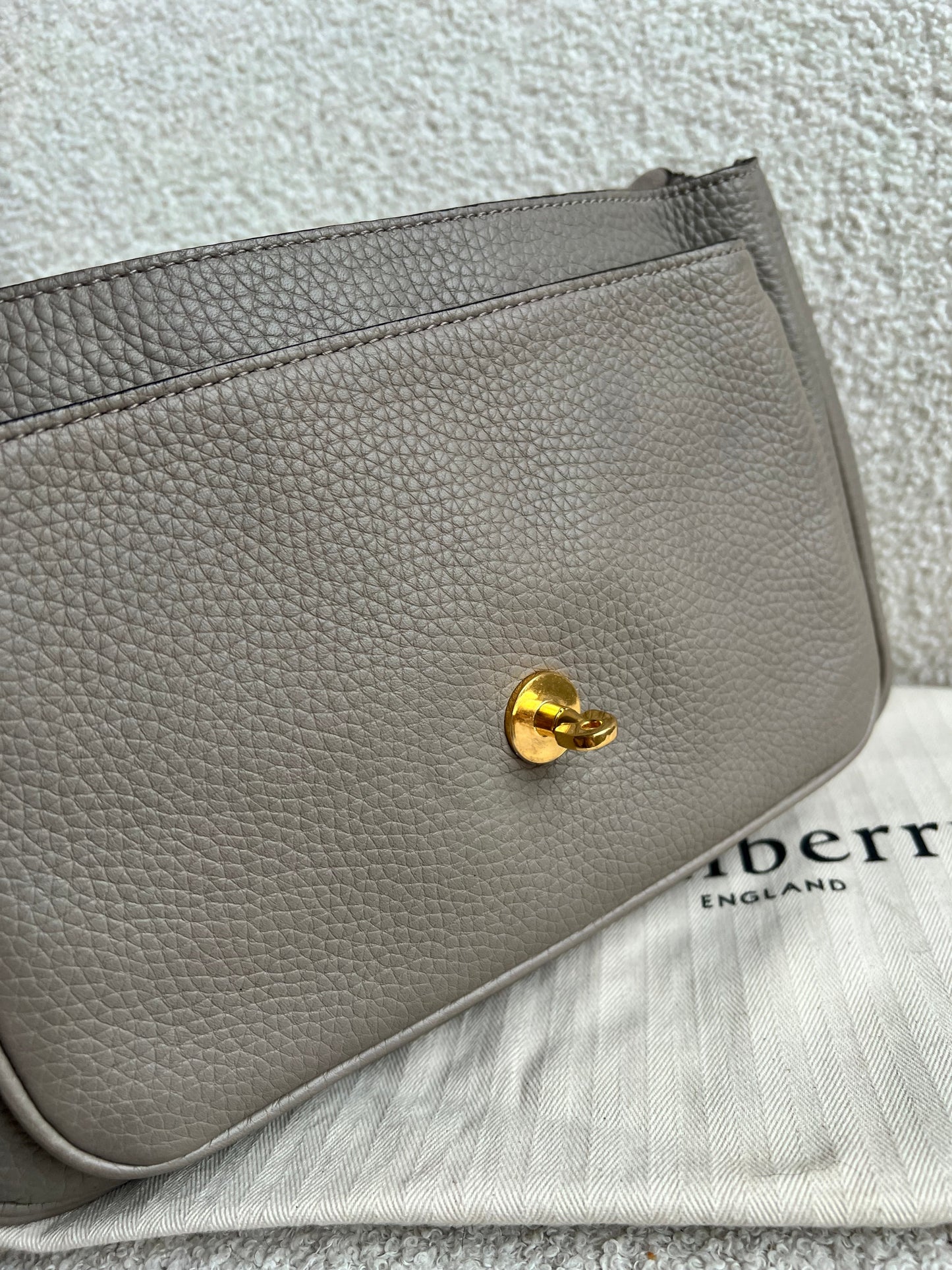 Mulberry Solid Grey Darley Shoulder Bag (RRP £1095)
