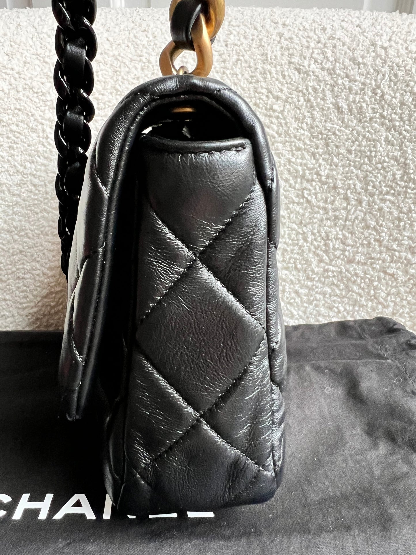 Chanel Candy Chain Mini Flap in Black Lambskin