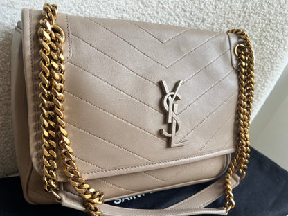 Yves Saint Laurent (YSL) Beige Medium Niki Chain Bag (RRP £2500)