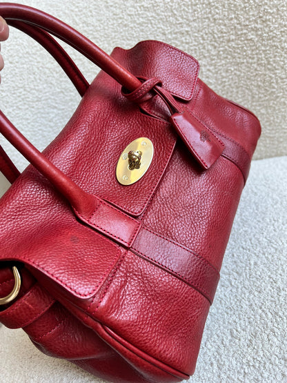 Mulberry Poppy Red Bayswater Satchel (RRP £995)