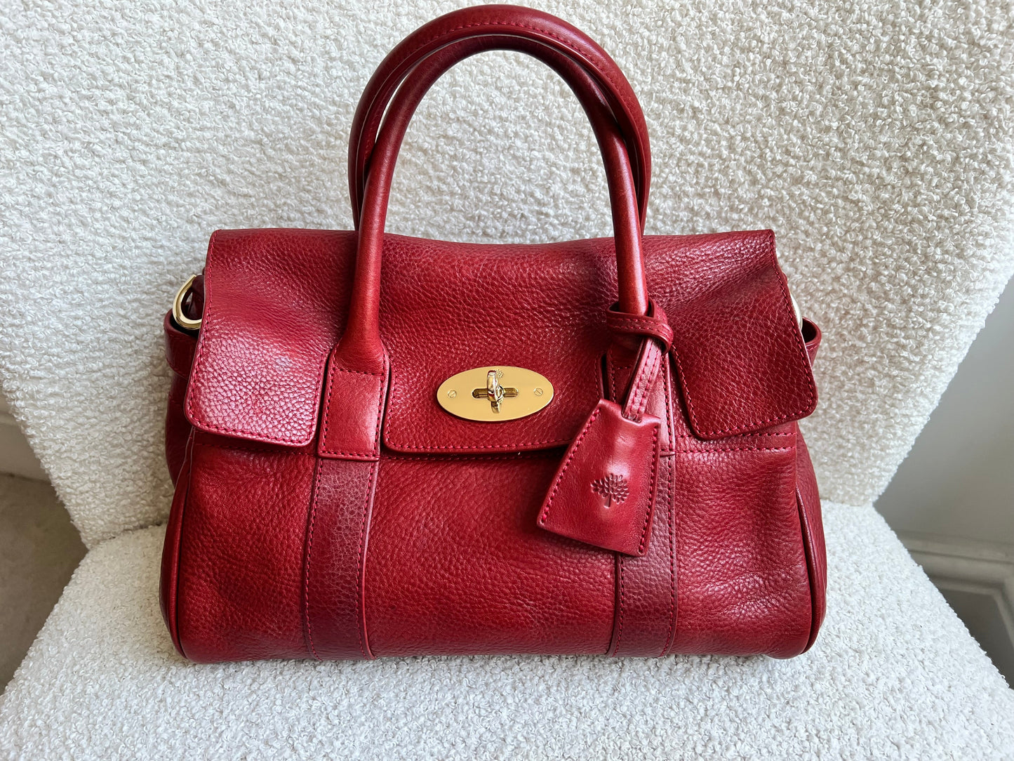 Mulberry Poppy Red Bayswater Satchel (RRP £995)