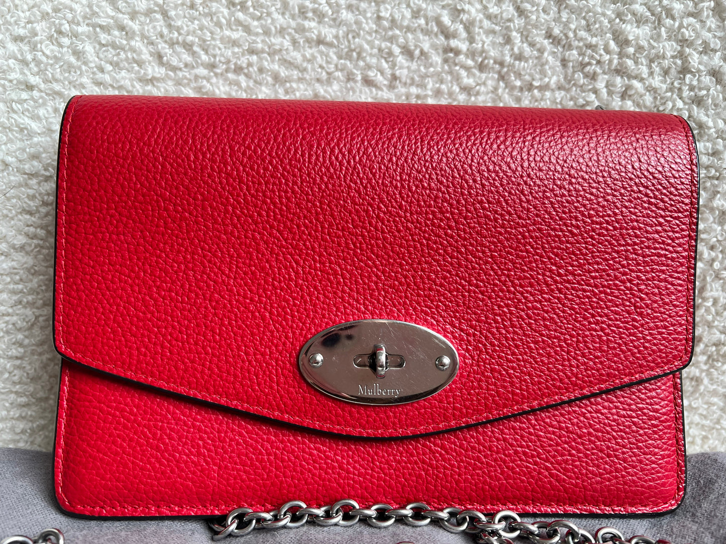 Mulberry Lancaster Red Small Darley Shoulder Bag (RRP £695)