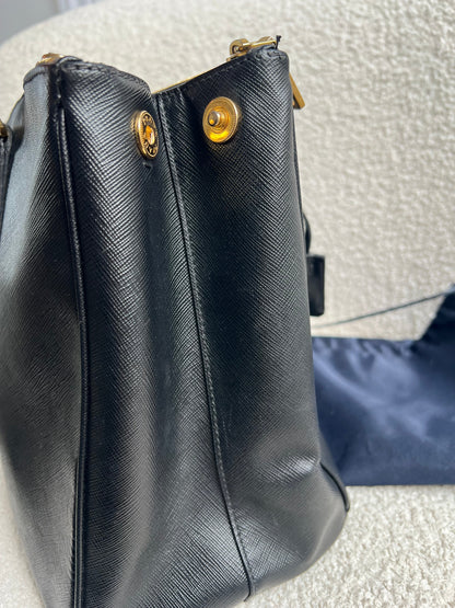 Prada Black Galleria Saffiano Tote