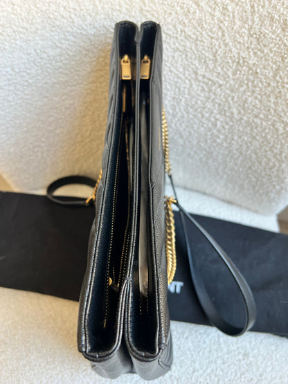 Yves Saint Laurent (YSL) Black Tribeca Shopper Tote
