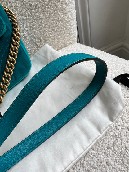 Gucci GG Mini Velvet Marmont Mini Shoulder Bag (RRP £1295)