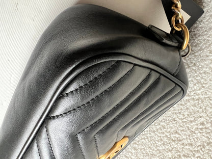 Gucci GG Black Marmont Small Shoulder Bag (RRP £1440)