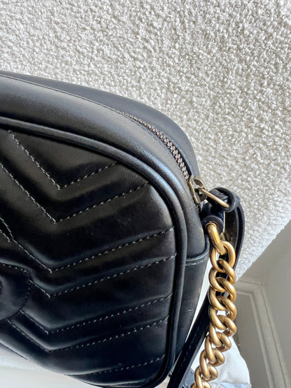 Gucci GG Black Marmont Small Shoulder Bag (RRP £1440)