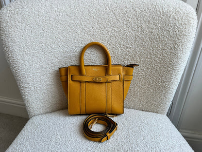 Mulberry Deep Amber Micro Zipped Bayswater (RRP £795)