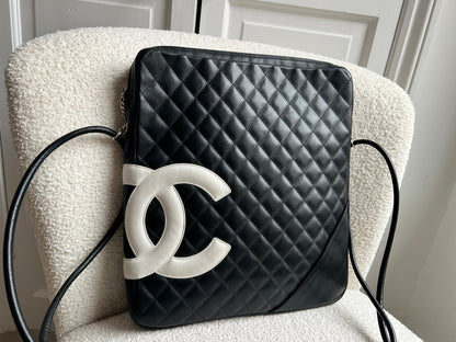 Chanel Black and White Cambon Line Large Crossbody