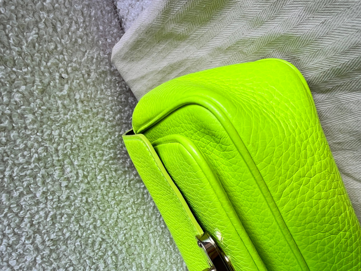 Mulberry Neon Yellow Mini Darley Shoulder Bag (RRP £725)