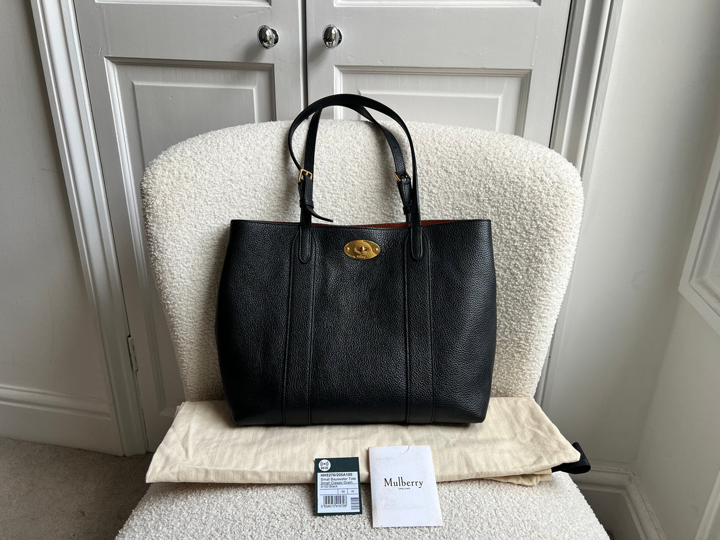 Mulberry Small Black Bayswater Tote (RRP £795)