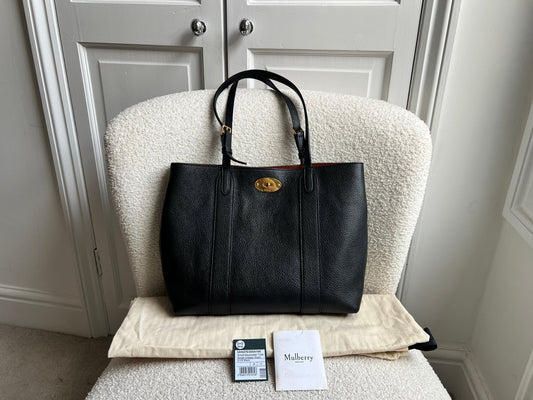 Mulberry Small Black Bayswater Tote (RRP £795)