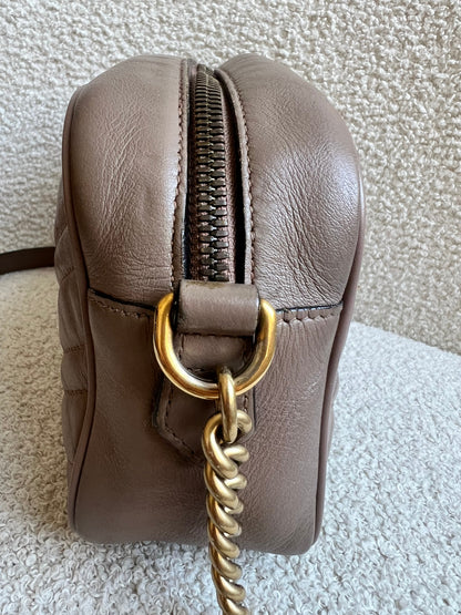 Gucci GG Marmont Dusty Pink Small Shoulder Bag (RRP £1440)
