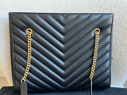 Yves Saint Laurent (YSL) Black Tribeca Shopper Tote