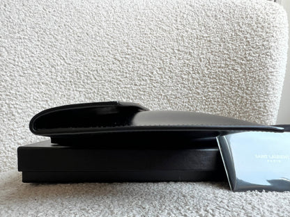 Yves Saint Laurent (YSL) Black Uptown Pouch Clutch (RRP £580)