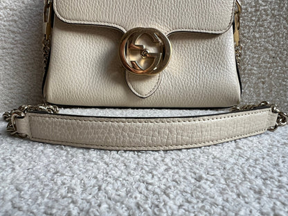 Gucci Interlocking GG Cream Mini Cross Body Bag