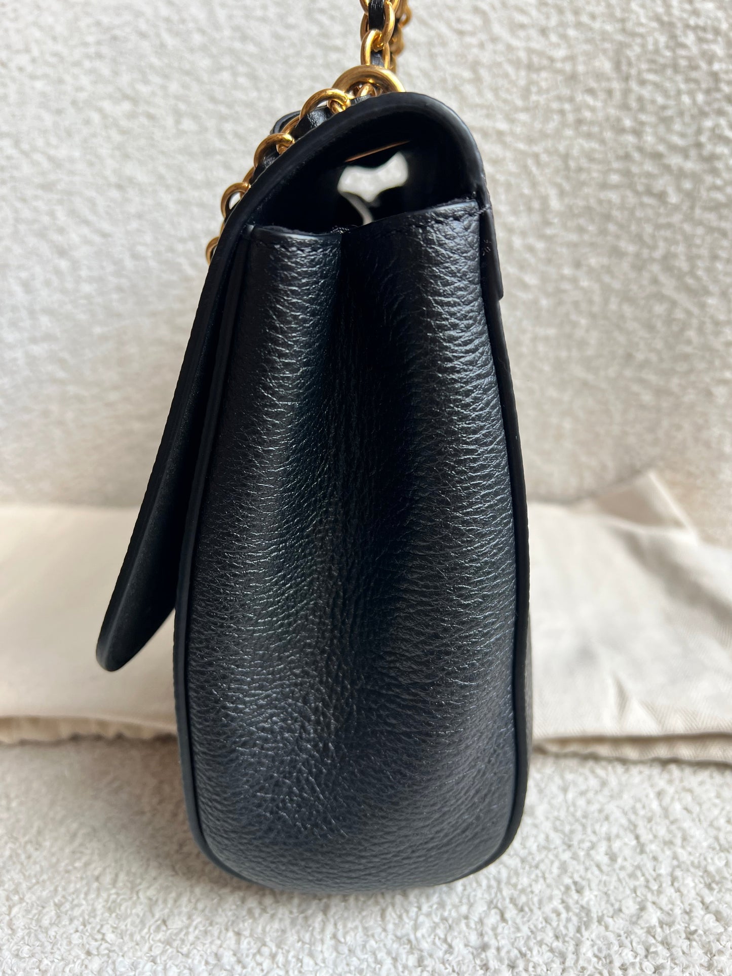 Mulberry Black Medium Lily with Gold Hardware (RRP £1095)