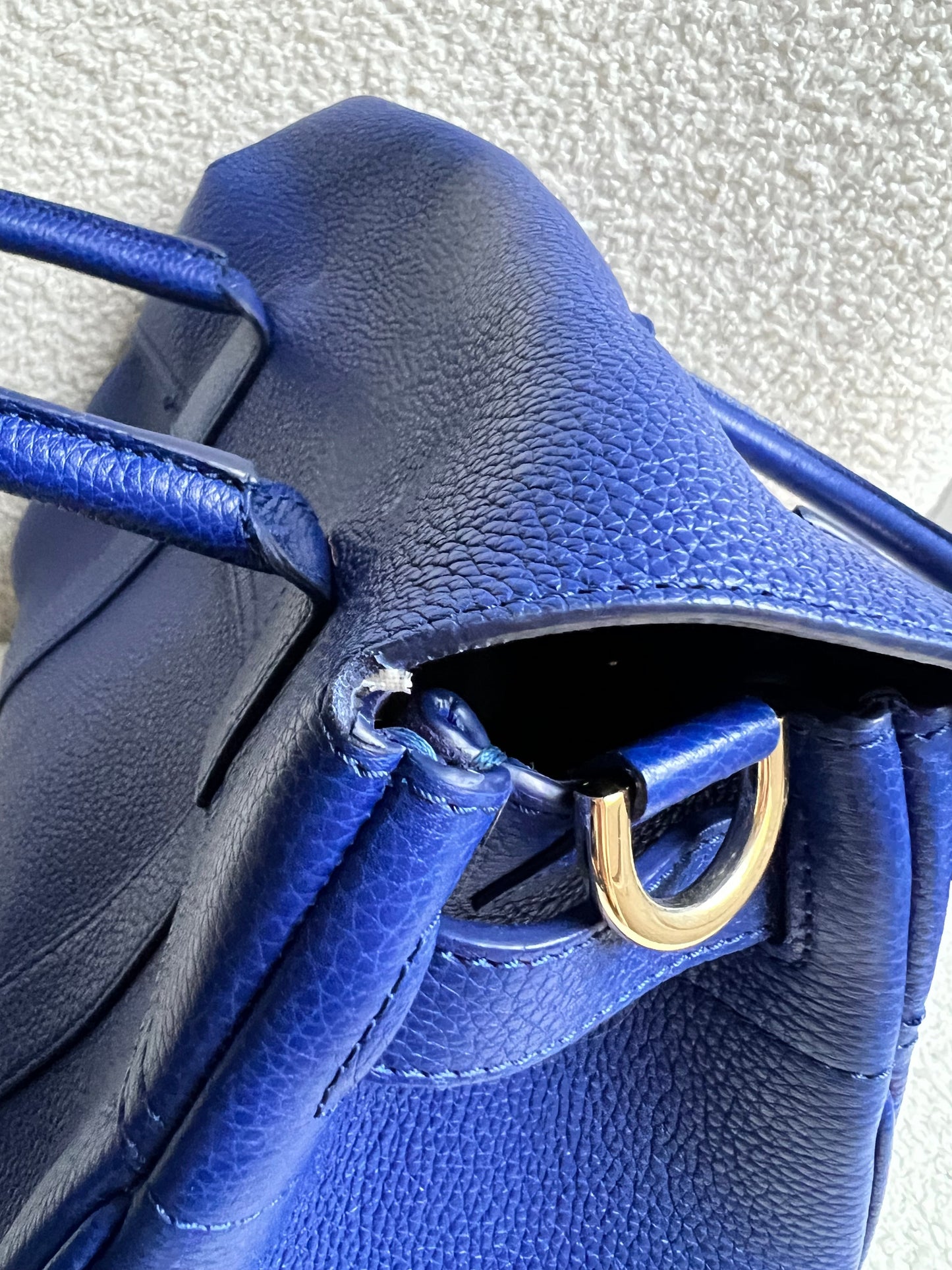 Mulberry Neon Blue Bayswater Satchel (RRP £995)