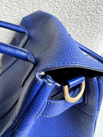 Mulberry Neon Blue Bayswater Satchel (RRP £995)