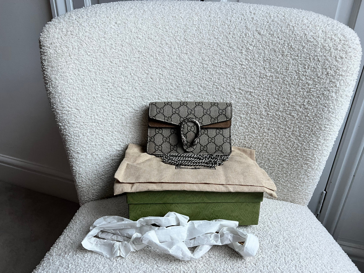 Gucci Dionysus GG Supreme Super Mini Shoulder Bag (RRP £890)