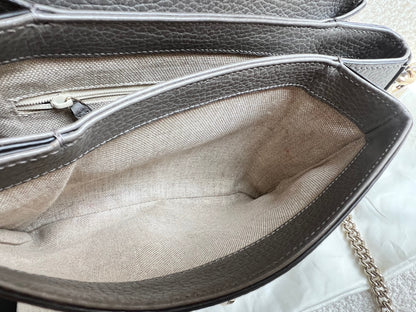 Gucci Interlocking GG Grey Medium Top Handle Bag (RRP £1,150)