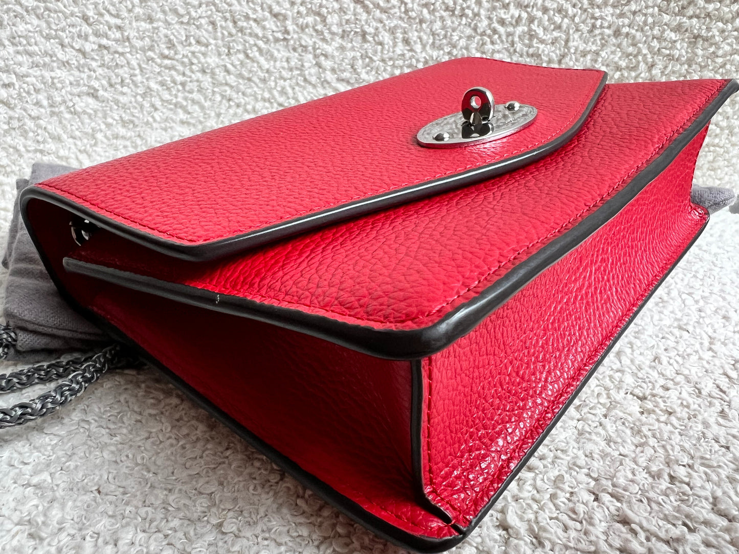 Mulberry Lancaster Red Small Darley Shoulder Bag (RRP £695)