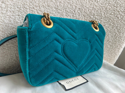 Gucci GG Mini Velvet Marmont Mini Shoulder Bag (RRP £1295)