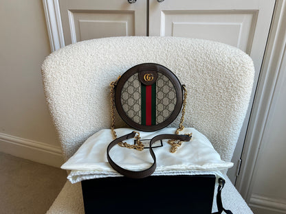 Gucci GG Ophidia Mini GG Round Shoulder Bag (RRP £1,270)