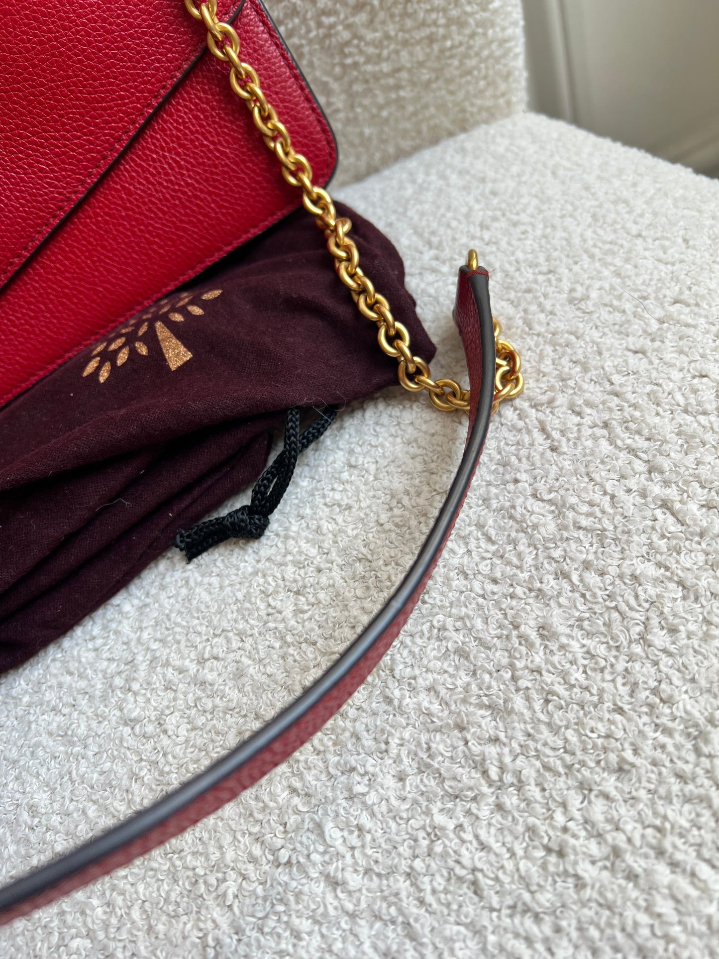 Mulberry Scarlet Red Large Darley Shoulder Bag (RRP £895)