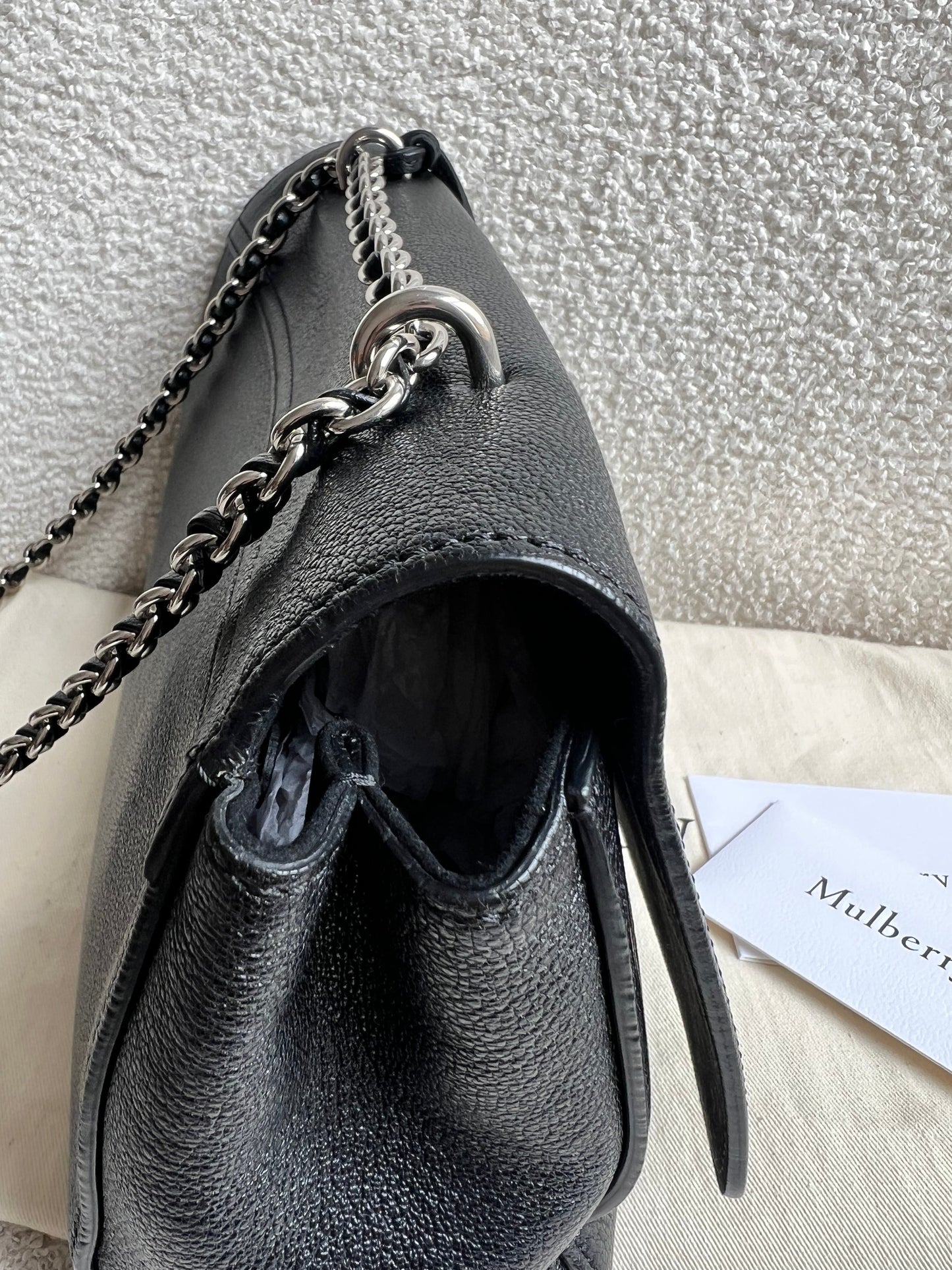 Mulberry Black Medium Lily with Silver Hardware (RRP £1095)