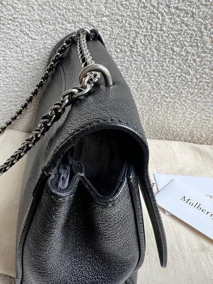 Mulberry Black Medium Lily with Silver Hardware (RRP £1095)