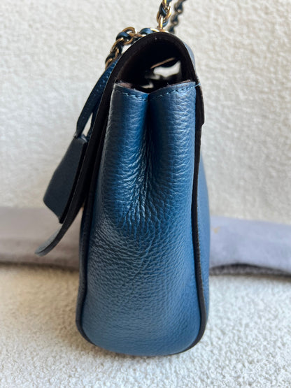 Mulberry Deep Sea Blue Medium Lily with Gold Hardware (RRP £1050)