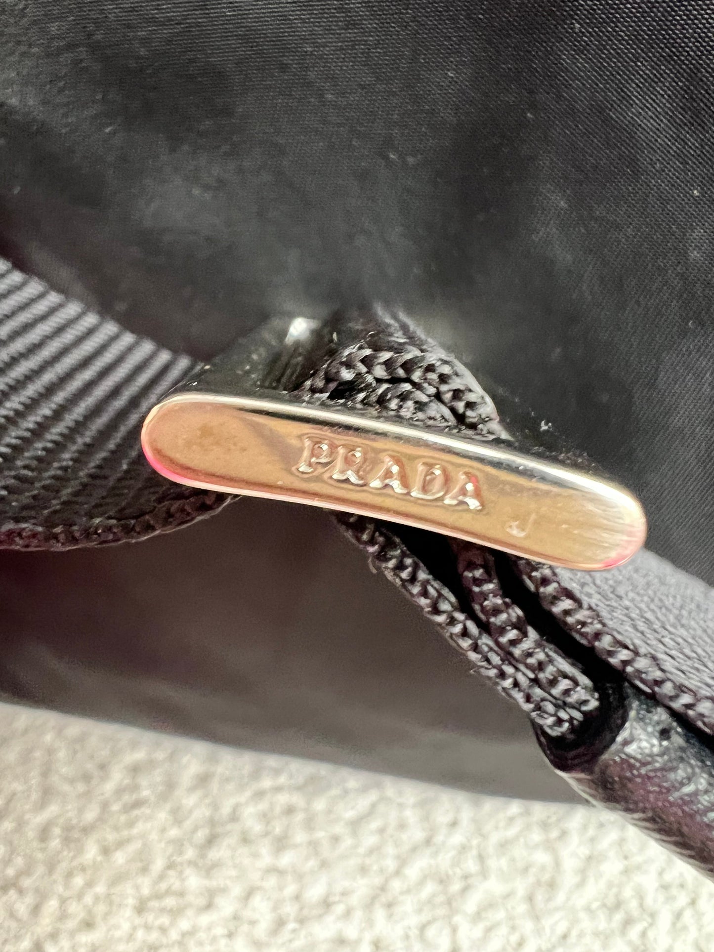 Prada Tessuto Nylon Black Messenger Bag