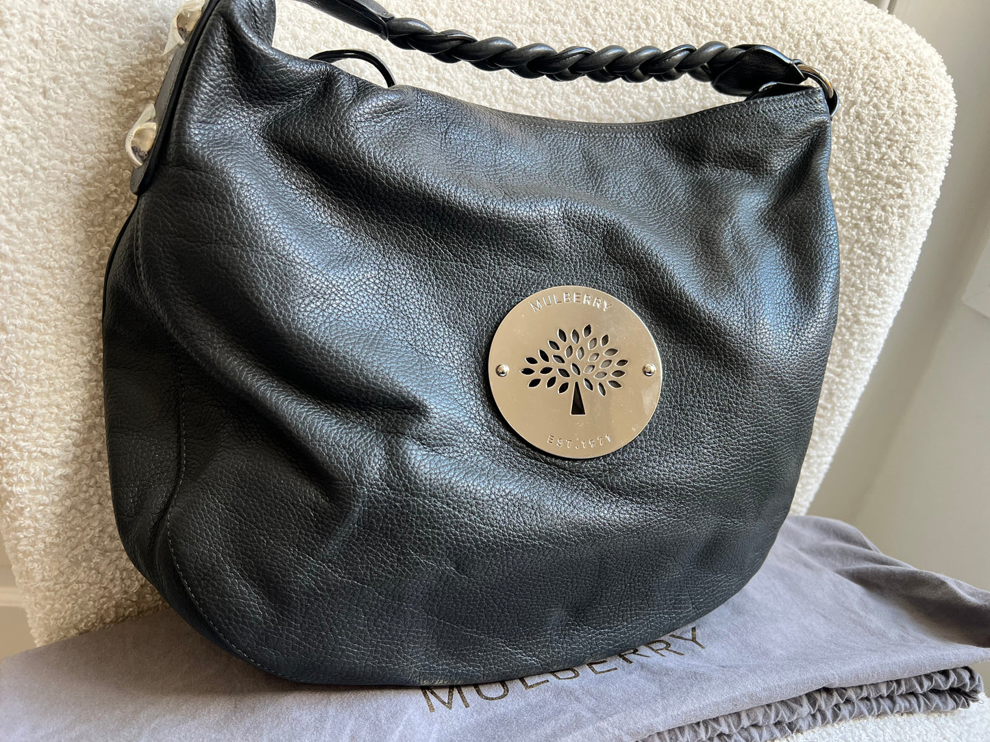 Mulberry Graphite Grey Daria Hobo (RRP £795)