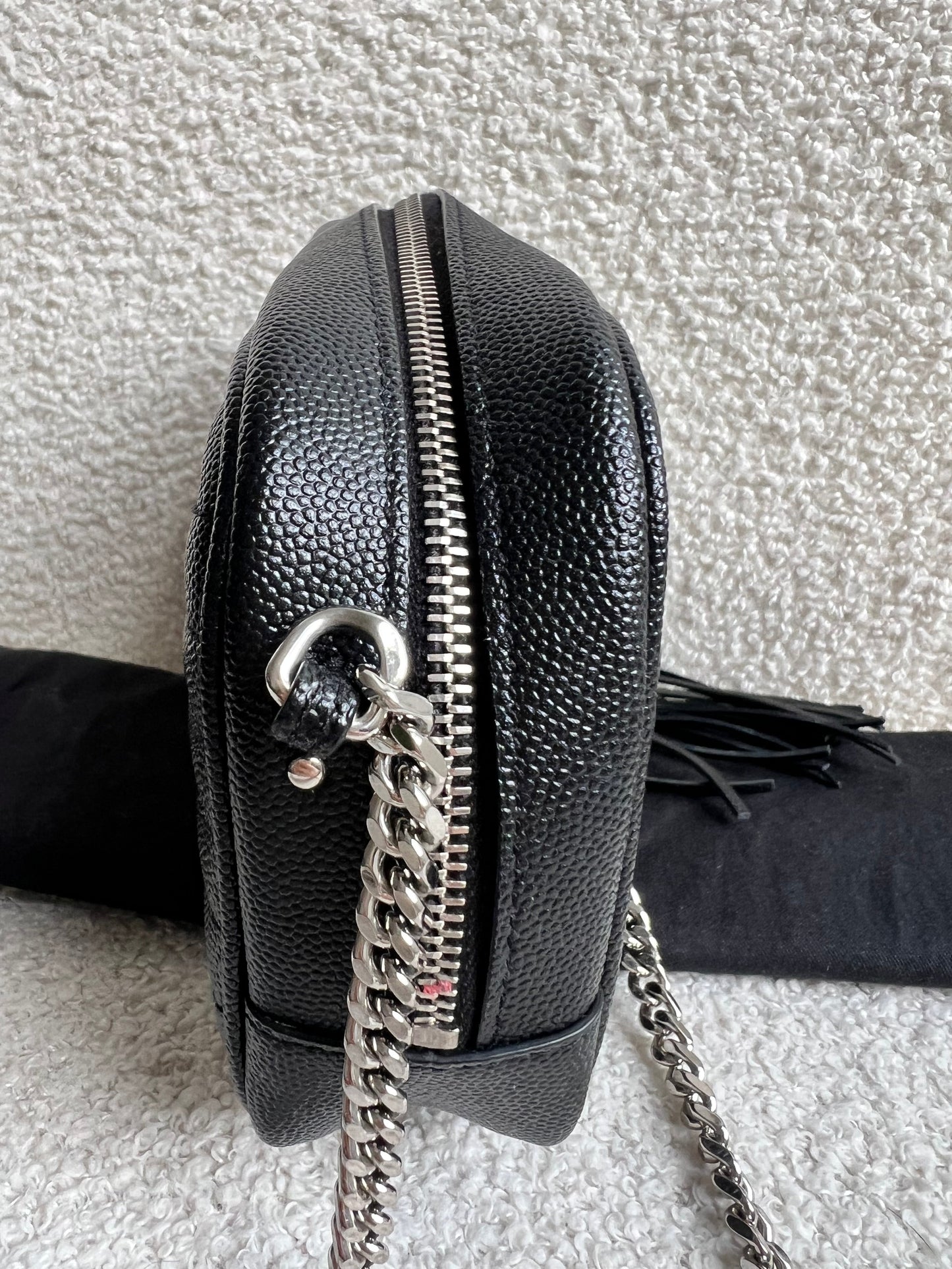 Yves Saint Laurent (YSL) Black Mini Lou Camera Bag (RRP £1285)