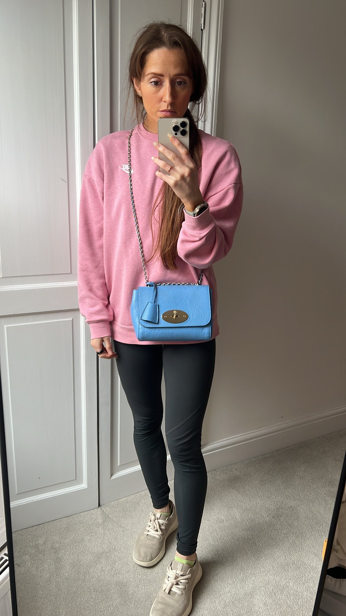 Mulberry Cornflower Blue Regular Lily with Gold Hardware (RRP £995)