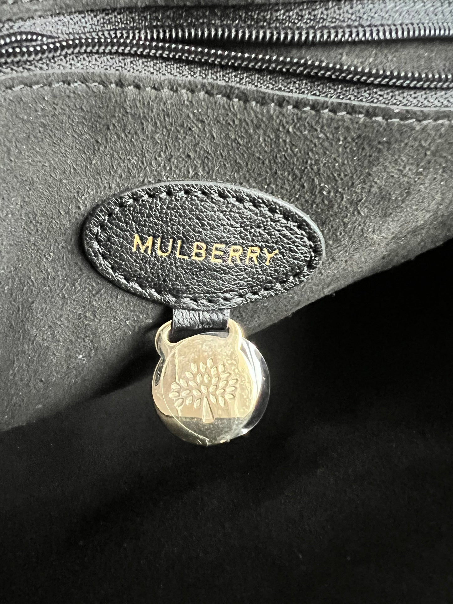 Mulberry Black Medium Lily with Gold Hardware (RRP £1195)