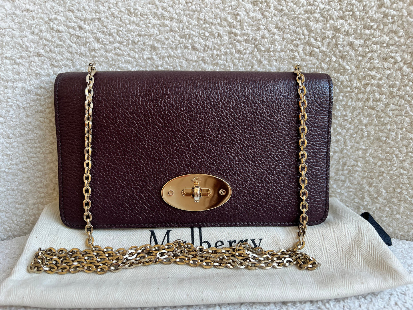 Mulberry Oxblood Bayswater Clutch (RRP £495)
