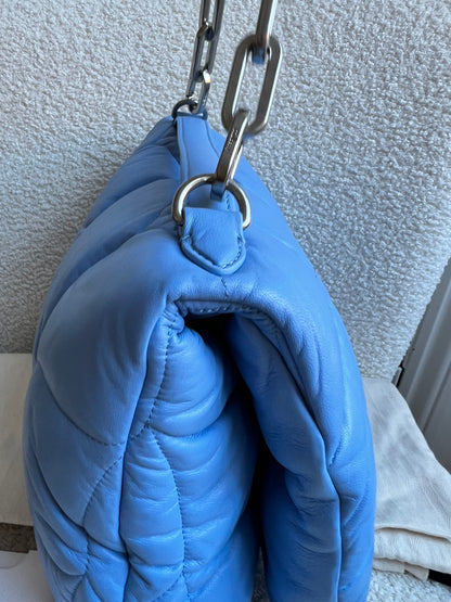 Mulberry Cornflower Blue Softie in Pillow Effect Nappa Leather (RRP £1650)