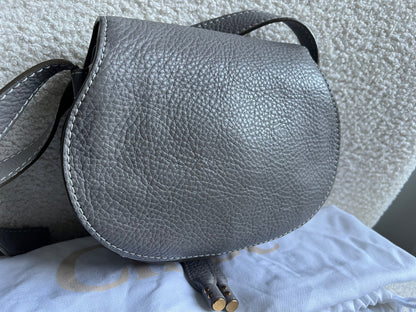Chloe Small Cashmere Grey Marcie Saddle Bag (RRP £1050)