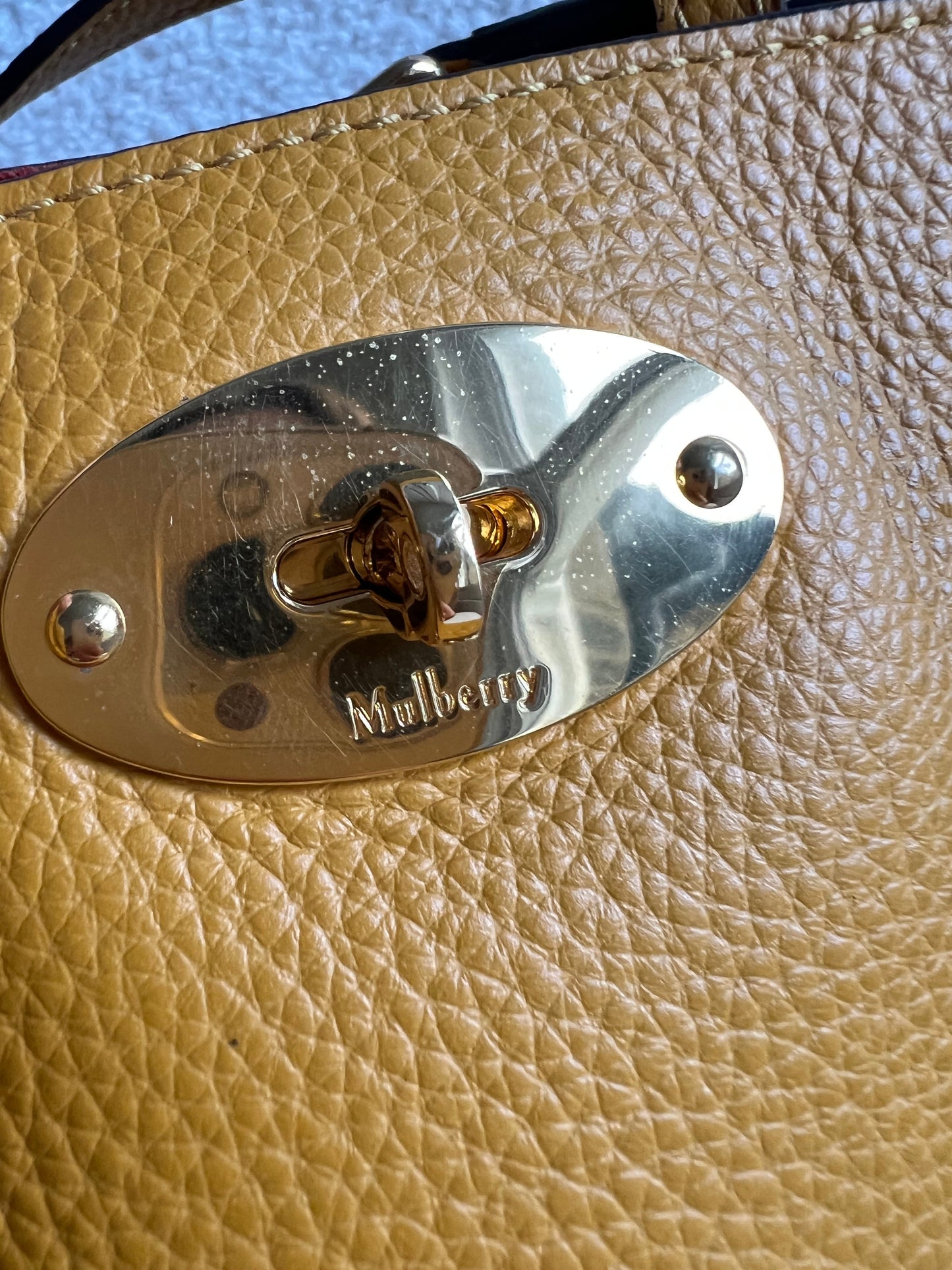Mulberry Small Deep Amber Bayswater Tote (RRP £795)