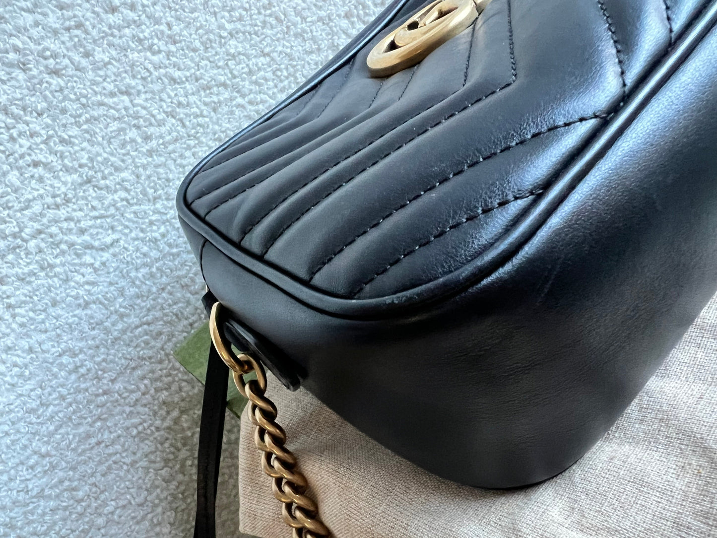 Gucci GG Black Marmont Small Shoulder Bag (RRP £1440)